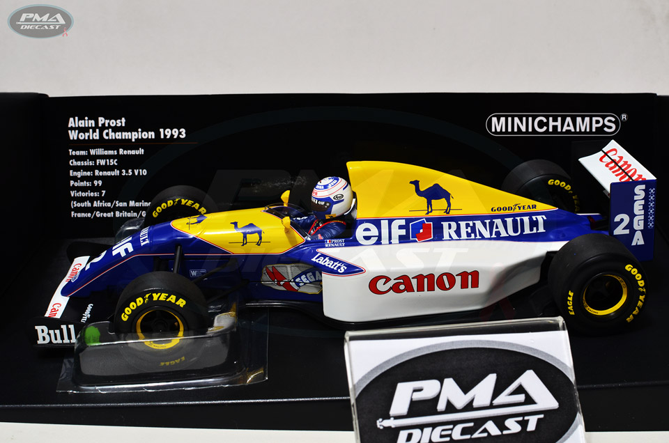 ALAIN PROST 1993 WILLIAMS FW15C 1:18